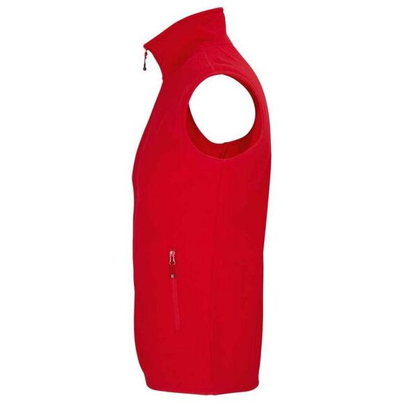 SOLS Unisex Adult Factor Microfleece Recycled Body Warmer / Red - Picture 3 of 4